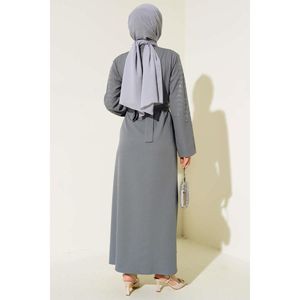 Abaya with <b>Stone</b> Embellished Sleeves - Product Image 3