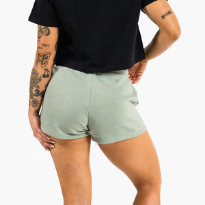 Shorts Bermuda Transpirables de Alta Calidad Personalizados al por Mayor para Mujer, de Poliéster/Algodón, para Gimnasio, Fitness, Correr, Casuales, con Cintura Elástica - Product Image 4