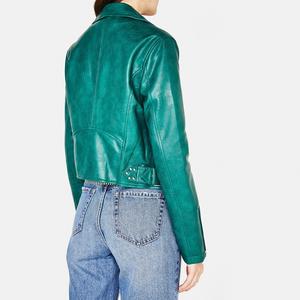 Chaqueta de Invierno para Mujer de Cuero Genuino Premium, Moderna, Ajustada, Impermeable, Cortavientos, con Puños con Cremallera, Transpirable y Sostenible - Product Image 4