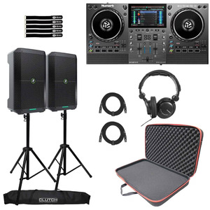 Controlador de DJ para Streaming Nu-marks Mixstream PRO GO de la Mejor Calidad de Tom, con Altavoces Portátiles GO 8, Sonido Envolvente, Garantía de 3 Años - Product Image 1