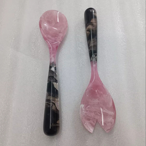 Ensemble de cuillère et de fourchette à salade en résine décorative de qualité supérieure pour la vaisselle de table, ensemble de cuillère et de fourchette à salade pour la table à manger - Product Image 1