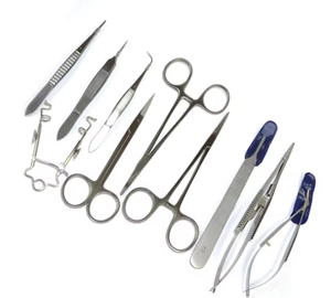 Kit de Instrumentos Quirúrgicos Oftálmicos Veterinarios SERGLAB, Manual, Acero Inoxidable 304, Certificado CE Clase I, Microquirúrgico para Caballos - Product Image 2