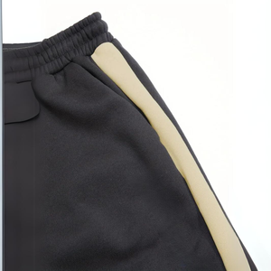 Survêtements décontractés d'hiver de haute qualité pour hommes avec logo personnalisé tissu polaire respirant et coupe-vent teint uni écologique OEM/ODM - Product Image 4