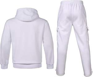 Conjunto Deportivo Informal de Dos Piezas para Hombre, Chaqueta con Capucha y Pantalones, de Algodón y Poliéster de Primera Calidad, Cómodo y Moderno - Product Image 4