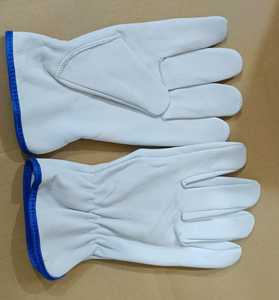 Venta al por mayor de guantes de conducción de cuero de cabra de alta calidad para hombres de alta durabilidad guantes de seguridad resistentes guantes de cuero de conductor de Pakistán - Product Image 5