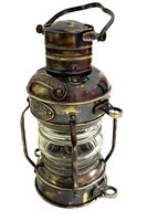 Lampe à huile suspendue en laiton bronze de 10 pouces, style ancien nautique, écologique, faite à la main, style rustique, pour Noël, mur/patio, maison