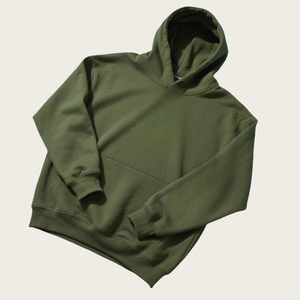 Personalizado de algodón de gran tamaño Boxy sudaderas con capucha para los hombres logotipo personalizado impreso Drop Shoulder Pullover Sudadera con capucha de tela OEM - Product Image 2