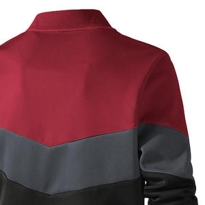 Chaqueta de béisbol universitaria de satén personalizada para hombre, nueva chaqueta de invierno de moda con cuello levantado y cierre de botón de poliéster para hombre - Product Image 5