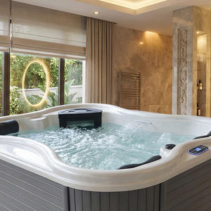 Piscines et spas chauffés modernes pour 3 personnes, design contemporain, en acrylique, avec bain à remous et massage, pour enfants et hôtels - Product Image 1