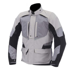 Veste de moto de course automobile avec protection d'armure, col montant, capuche, style vintage pour hommes - Product Image 5