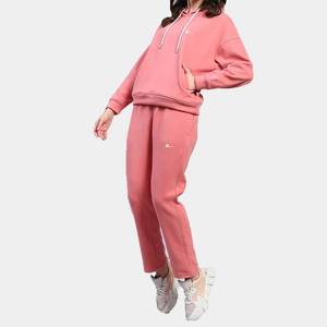 Vente en gros imprimé personnalisé poids lourd 100% coton sportif 2 en 1 pull à capuche ensemble pantalon de jogging taille élastique à capuche - Product Image 3