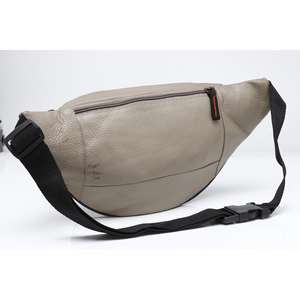 Sac de taille en cuir véritable pour hommes sac de taille en cuir croisé durable de voyage imperméable pour les sports d'aventure - Product Image 2