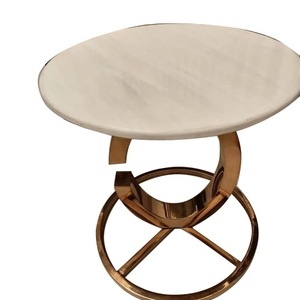 Mesa Auxiliar de Metal con Acabado Brillante, Diseño Artesanal para Sala de Estar y Dormitorio, Accesorios de Muebles, Mesa de Centro para Sofá - Product Image 6