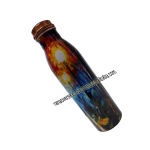 Bouteille d'eau en cuivre imprimé disponible Conceptions modernes Différents types de bouteilles de haute qualité dans le prix de vente entier - Product Image 4
