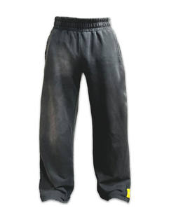 Custom 100% Cotton <b>Vintage</b> Heavy Weight Acid Washed Sweat Pants <b>Trousers</b> Plain French Terry Sweatpants Men's Pants - Product Image 3