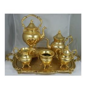 Bouilloires à café en métal brillant d'usine avec finition plaquée or Bouilloires à thé fabriquées par l'Inde - Product Image 6