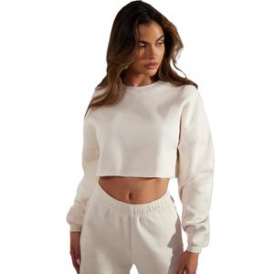 Femmes doux respirant décontracté printemps automne hiver chaud tricoté sweat-shirt court impression personnalisée avant écologique coupe-vent - Product Image 3