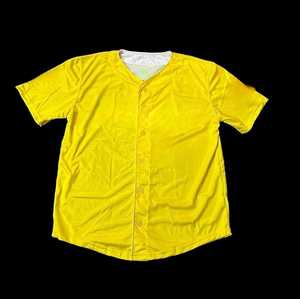 Dernier design Maillot de baseball pour hommes à bas prix Maillot de baseball à sublimation de couleur unie et de taille personnalisée Uniformes de chemise - Product Image 1