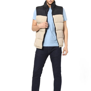 MOVA TEXTILES New Arrival Men <b>Puffer</b> Vest <b>Jacket</b> <b>Waterproof</b> <b>With</b> Stand Collar And Zipper Waistcoat Warm <b>Puffer</b> Sleeveless Vest - Product Image 5