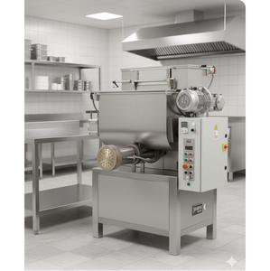 Máquina Extrusora de Pasta y Vegetales Eléctrica Comercial de Acero Inoxidable Duradera para Penne Rigatoni y Otras Pastas Tubulares - Product Image 2