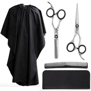 Ciseaux de barbier professionnels en acier inoxydable à manche en céramique, 32 dents, légers, pour effiler et couper les cheveux – Vente chaude - Product Image 5