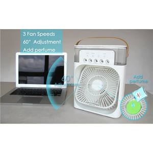 Ventilador Humidificador Portátil Moderno para el Hogar, Enfriador de Aire Pequeño con 3 Velocidades, Aire Acondicionado de Plástico con Energía Eléctrica y Solar - Product Image 6