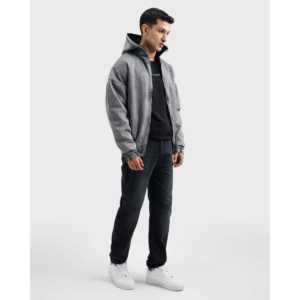 Chaqueta de mezclilla lavada para hombre, estilo cortavientos, ropa exterior cómoda - Product Image 2