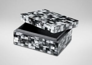 Wooden Boxes <b>with</b> Artistic Resin <b>Lid</b> for Functional Storage Decorative Wooden Boxes <b>with</b> Bone Inlay for Rustic Modern Homes - Product Image 3