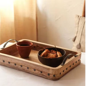 New Mango wood Tray Wooden Serving Tray - Product Image 1