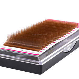 Extensiones de pestañas clásicas de Cachemira, bandeja de extensión de pestañas sin crueldad cómoda marrón, varios tamaños, suministros de pestañas al por mayor - Product Image 5