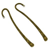 Marcadores de latón para libros, ganchos para libros, accesorios de joyería, bronce antiguo, plata tibetana, tono dorado, ecológicos, clásicos, de dibujos animados