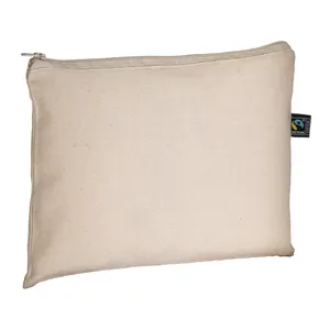 FAIRTRADE Kit da Viaggio Sostenibili, Beauty Case in Cotone per Gadget, Ecologico e Alla Moda - Product Image 1