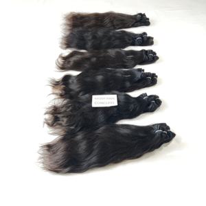 Extensions de cheveux humains vierges vietnamiens 100% bruts non traités, vente en gros, fournisseur de machines, type de cheveux indiens, livraison rapide - Product Image 4