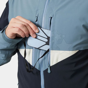 Breathable Eco-Friendly Hooded Ski <b>Jacket</b> with Front Logo Unisex Winter Snow <b>Jacket</b> for Outdoor Activities - Product Image 6