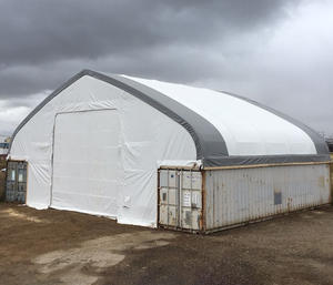 Tenda Abrigo em Arco para Contêiner Agrícola para Equipamentos, Feno ou Cobertura de Gado (Opções de 20 pés/40 pés) - Product Image 4