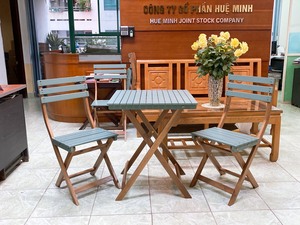 Ensembles de table de bistro en bois d'acacia Ensemble de table et de chaise pliantes en bois d'acacia vietnamien de haute qualité à l'intérieur et à l'extérieur 13 Dec 23 - Product Image 4