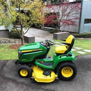 Prix d'usine tondeuse à gazon John Deer X155R tracteur à gazon avec attrape-herbe John Deer X155R tondeuse à gazon de jardin. - Product Image 1