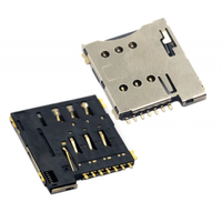 Connecteur de carte Micro SIM ETEILY Fabricants de corps en métal de type poussoir à 7 broches en Inde