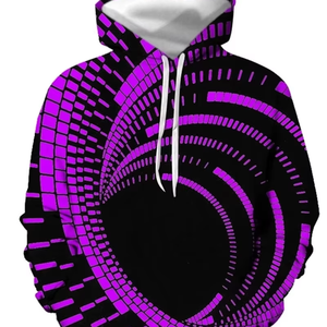 Sudadera con capucha de manga larga para hombre, sudadera con estampado 3D de ilusión óptica, sudaderas con capucha de talla grande - Product Image 1