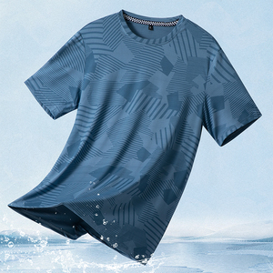 Fabricant personnalisé graphique pour hommes séchage rapide Slim Fit Polyester Tshirt Running T Shirt pour hommes Sports Gym T-shirt pour hommes - Product Image 4