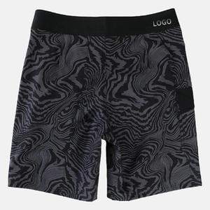 Short de boxe à logo personnalisé pour hommes, sous-vêtements à motifs solides et personnalisés - Product Image 2
