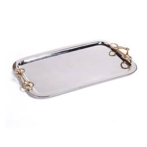 Home Hotel Restaurant Dinnerware Food <b>Serving</b> Dish <b>Round</b> Metal <b>Trays</b> Customized Size Shiny Polished Metal <b>Serving</b> <b>Tray</b> - Product Image 5