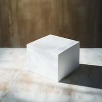 Boîte d'emballage en papier carton recyclable Parfum Cube en cristal de luxe avec logo