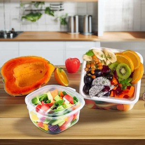 Caja de alimentos compostable ecológica reutilizable, material de bagazo sostenible con tapa para comidas ecológicas - Product Image 1