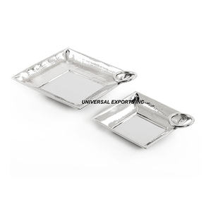 Handmade Stainless Steel <b>Chocolate</b> Tray Shiny Polished and Elegant Design Sustainable New Arrival <b>Fancy</b> Tray - Product Image 2