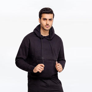 Sudadera con capucha de ajuste Regular de lana de algodón 100% de calidad superior para hombre, estampado de transferencia de calor con patrón DIY para la temporada de invierno - Product Image 1