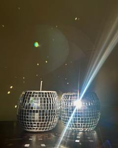 Portavelas de Vidrio Mosaico Transparente para Velas de Té, Hecho a Mano, Colorido y Personalizado, para Bodas - Product Image 5