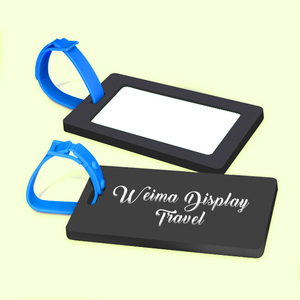 Étiquette de bagage en PVC durable avec fente pour carte nominative Étiquettes de sac de voyage personnalisées pour compagnies aériennes et groupes de touristes - Product Image 4