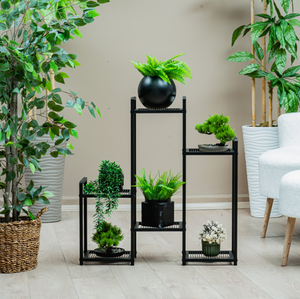 Soporte metálico para plantas, estante para macetas, expositor de plantas, estantería de varios niveles, soporte metálico para flores - Product Image 1