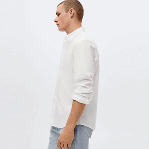 เสื้อเชิ้ตแขนยาวผู้ชาย, เสื้อลูกไม้ด้านหน้าไวกิ้งระบายอากาศลำลอง - Product Image 5